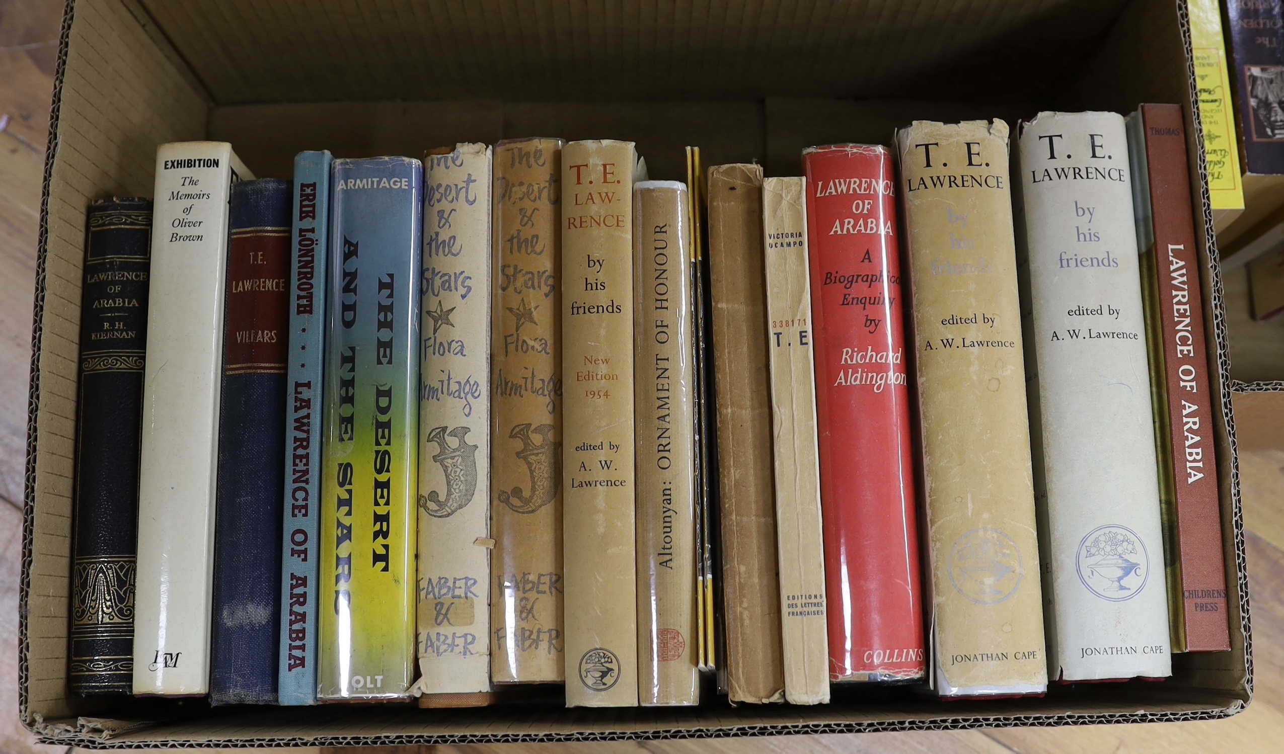 Lawrence, T. E. CB, DSO (1888-1935) - An Extensive Collection of works, consisting of 142 books. Philip O’Brien’s A Bibliography, Oak Knoll Press, 2000, references given in brackets.